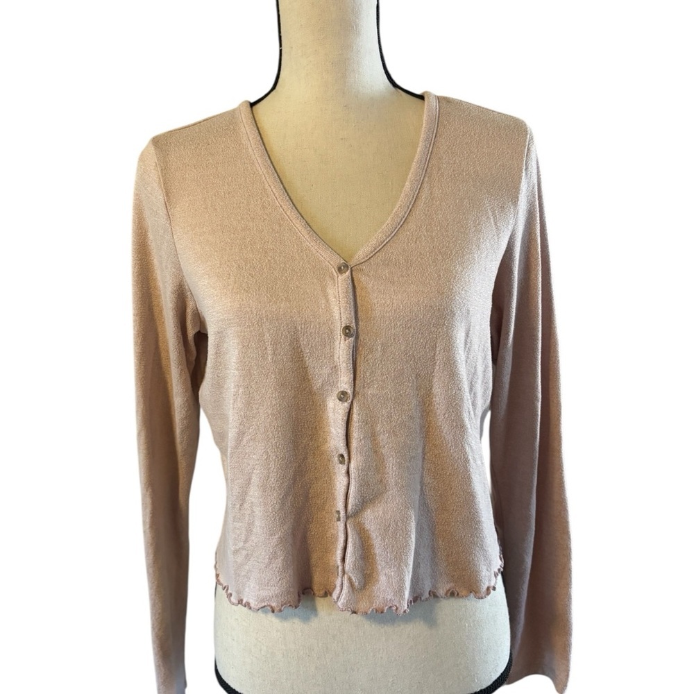 American Eagle Outfitters Soft Pink Plush Top